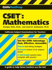 book CliffsTestPrep CSET: Mathematics