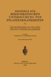 book Beispiele zur mikroskopischen Untersuchung von Pflanzenkrankheiten