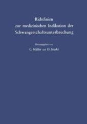 book Richtlinien zur medizinischen Indikation der Schwangerschaftsunterbrechung