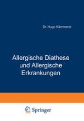 book Allergische Diathese und Allergische Erkrankungen