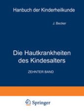 book Die Hautkrankheiten des Kindesalters