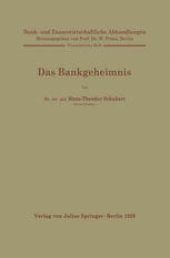 book Das Bankgeheimnis