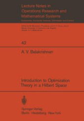 book Introduction to Optimization Theory in a Hilbert Space