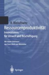 book Ressourcenproduktivität: Innovationen für Umwelt und Beschäftigung