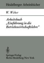 book Arbeitsbuch „Einführung in die Betriebswirtschaftslehre”