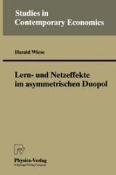 book Lern- und Netzeffekte im asymmetrischen Duopol