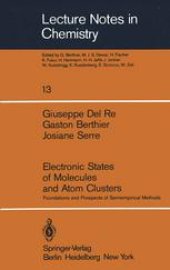 book Electronic States of Molecules and Atom Clusters: Foundations and Prospects of Semiempirical Methods