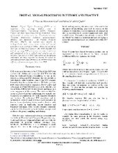 book IEEE - Digital Signal Processing in Theory & Practice