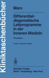 book Differentialdiagnostische Leitprogramme in der Inneren Medizin: Procedere