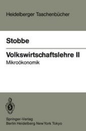 book Volkswirtschaftslehre II: Mikroökonomik