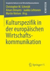 book Kulturspezifik in der europäischen Wirtschaftskommunikation