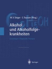 book Alkohol und Alkoholfolgekrankheiten: Grundlagen - Diagnostik - Therapie