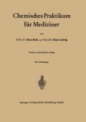 book Chemisches Praktikum für Mediziner