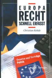 book Europarecht: Schnell erfaßt