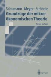 book Grundzüge der mikroökonomischen Theorie