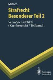 book Strafrecht Besonderer Teil 2: Vermögensdelikte (Kernbereich) / Teilband 1