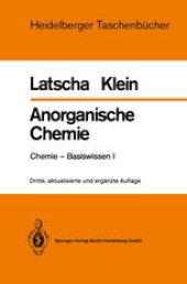 book Anorganische Chemie: Chemie — Basiswissen I