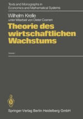 book Theorie des wirtschaftlichen Wachstums: Unter Berücksichtigung von erschöpfbaren Ressourcen, Geld und Außenhandel