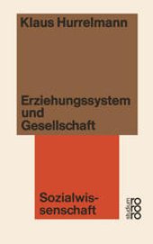 book Erziehungssystem und Gesellschaft