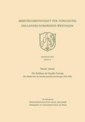 book Die Probleme des Rapallo-Vertrags: Eine Studie über die deutsch-russischen Beziehungen 1922–1926