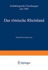 book Das römische Rheinland Archäologische Forschungen seit 1945