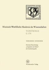 book Hermann Rauschnings „Gespräche mit Hitler“ als Geschichtsquelle: 169. Sitzung am 21. Juli 1971 in Düsseldorf