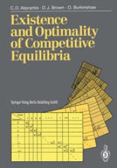 book Existence and Optimality of Competitive Equilibria