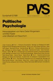 book Politische Psychologie