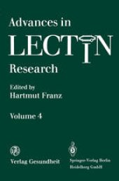 book Advances in Lectin Research: Volume 4