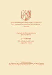 book Ansprache des Ministerpräsidenten / Die Rolle des Zufalls in der organischen Chemie