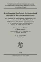 book Grundfragen auf dem Gebiete der Geomechanik / Principles in the Field of Geomechanics: XIV. Kolloquium der Österreichischen Regionalgruppe (i. Gr.) der Internationalen Gesellschaft für Felsmechanik / 14th Symposium of the Austrian Regional Group (i. f.) o