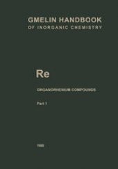 book Re Organorhenium Compounds: Part 1