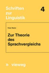 book Zur Theorie des Sprachvergleichs