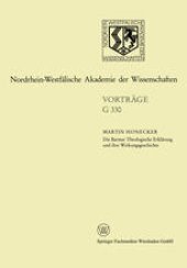 book Die Barmer Theologische Erklärung und ihre Wirkungsgeschichte: 374. Sitzung am 20. April 1994 in Düsseldorf