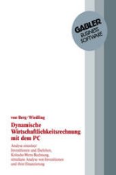 book Dynamische Wirtschaftlichkeitsrechnung mit dem PC