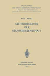 book Methodenlehre der Rechtswissenschaft