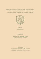 book Somnium und verwandte Wörter in den romanischen Sprachen