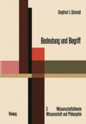 book Bedeutung und Begriff: Zur Fundierung einer sprachphilosophischen Semantik