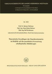 book Theoretische Grundlagen der Äquidensitometrie im Hinblick auf die quantitative Auswertung schalloptischer Abbildungen