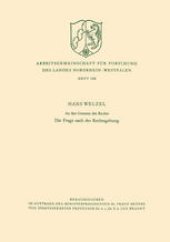 book An den Grenzen des Rechts: Die Frage nach der Rechtsgeltung