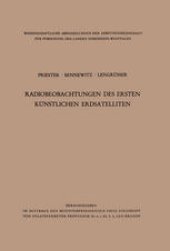 book Radiobeobachtungen des ersten künstlichen Erdsatelliten