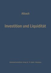 book Investition und Liquidität: Die Planung des optimalen Investitionsbudgets