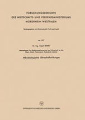 book Mikrobiologische Ultraschallwirkungen