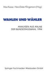 book Wahlen und Wähler: Analysen aus Anlaß der Bundestagswahl 1994