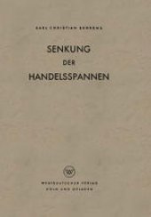 book Senkung der Handelsspannen