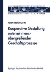 book Kooperative Gestaltung unternehmensübergreifender Geschäftsprozesse