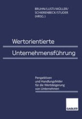 book Wertorientierte Unternehmensführung: Perspektiven und Handlungsfelder für die Wertsteigerung von Unternehmen