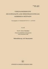 book Rationalisierung und Steuersystem