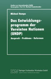 book Das Entwicklungsprogramm der Vereinten Nationen (UNDP): Anspruch — Probleme — Reformen