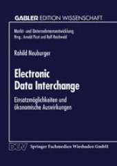 book Electronic Data Interchange: Einsatzmöglichkeiten und ökonomische Auswirkungen